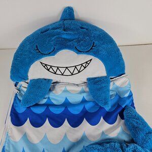 Happy Nappers Shark Sleep Sack Kids 20x54 Plush Blue Sleeping Bag Jay@Play 2020